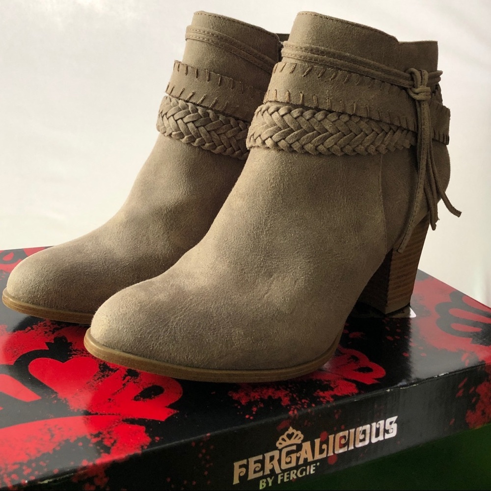 Braided Strappy Ankle Boots Fergalicious Fergie